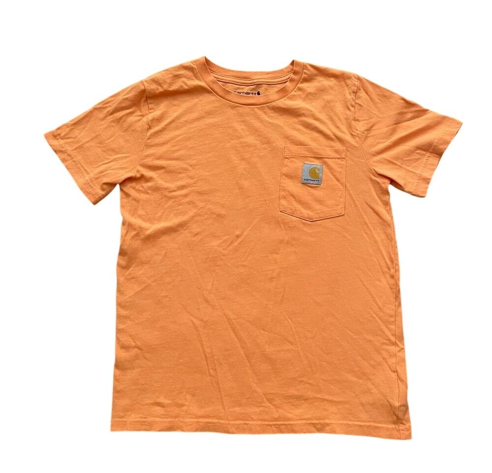Carhartt Boys Size M (10-12) Orange Short Sleeve T-Shirt